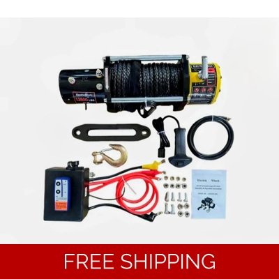 High Quality 12/24v Electric 2000lb auto winch